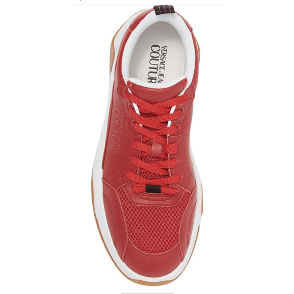Mens Versace Jeans Couture Fondo Fire 1 Sneakers Red US 8 EUR 41